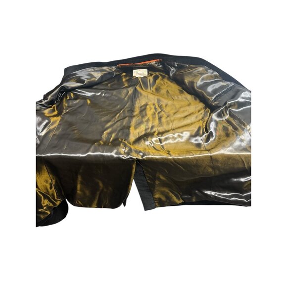 Faconnable Jeans Black Velvet Blazer Jacket Men’s XL — Designed in France, Luxur - Picture 14 of 16